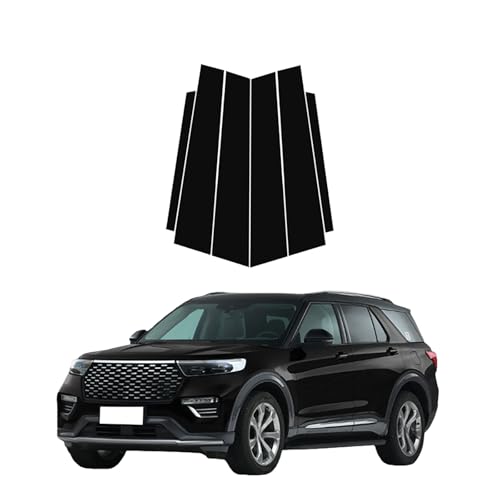 Pegatinas de pilares antiarañazos para Ford Explorer 2020 a 2023, fundas de ventana de puerta