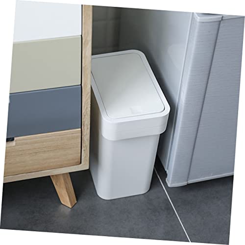 Tapa para basurero push-type Outanaya gris miniatura 3