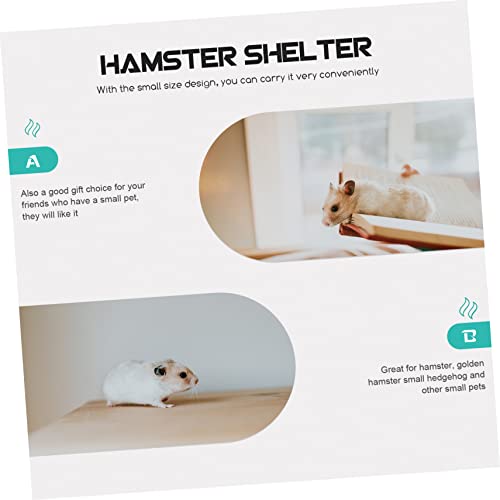 Glstoy Hamster Cage Clear Container Toy Animals Containers For Toys Portable Hamster Cage Hamste Living House Hamster Outgoing Cage Hamster House Hamster Villa Guinea Pig Castle Cage Pet 35X25X25Cm #TOP4