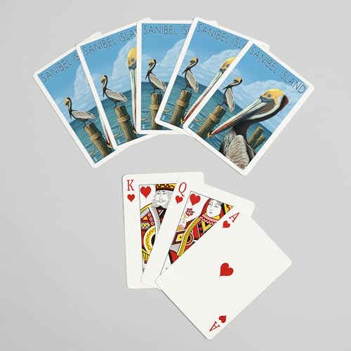 Juego de Cartas Poker Sanibel Island Pelícano 52 Cartas miniatura 7