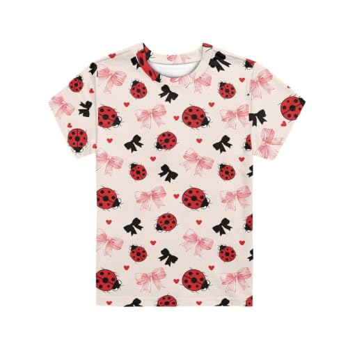 Image of Renewold Kids Novelty T-Shirt for Girls Boys Short Sleeve Crewneck Summer Tee Soft Breathable Graphic Shirt for Age 2-16