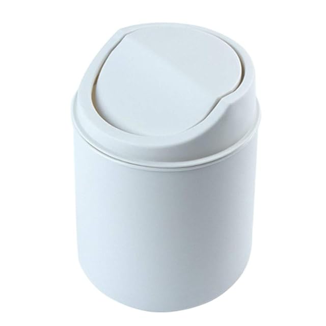 Trash Bin Wastebasket Mini Desktops Mini Creative Covered Trash Cans Kitchen Living Room Trash Can Waste Storage Basket