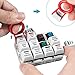 Griarrac Cherry MX Switch Tester 12-Key Mechanical Keyboard Sampler Switch Testing Tool with Keycap Puller and 24 O Rings, 40A-L & 40A-R (Printed PBT Keycap)