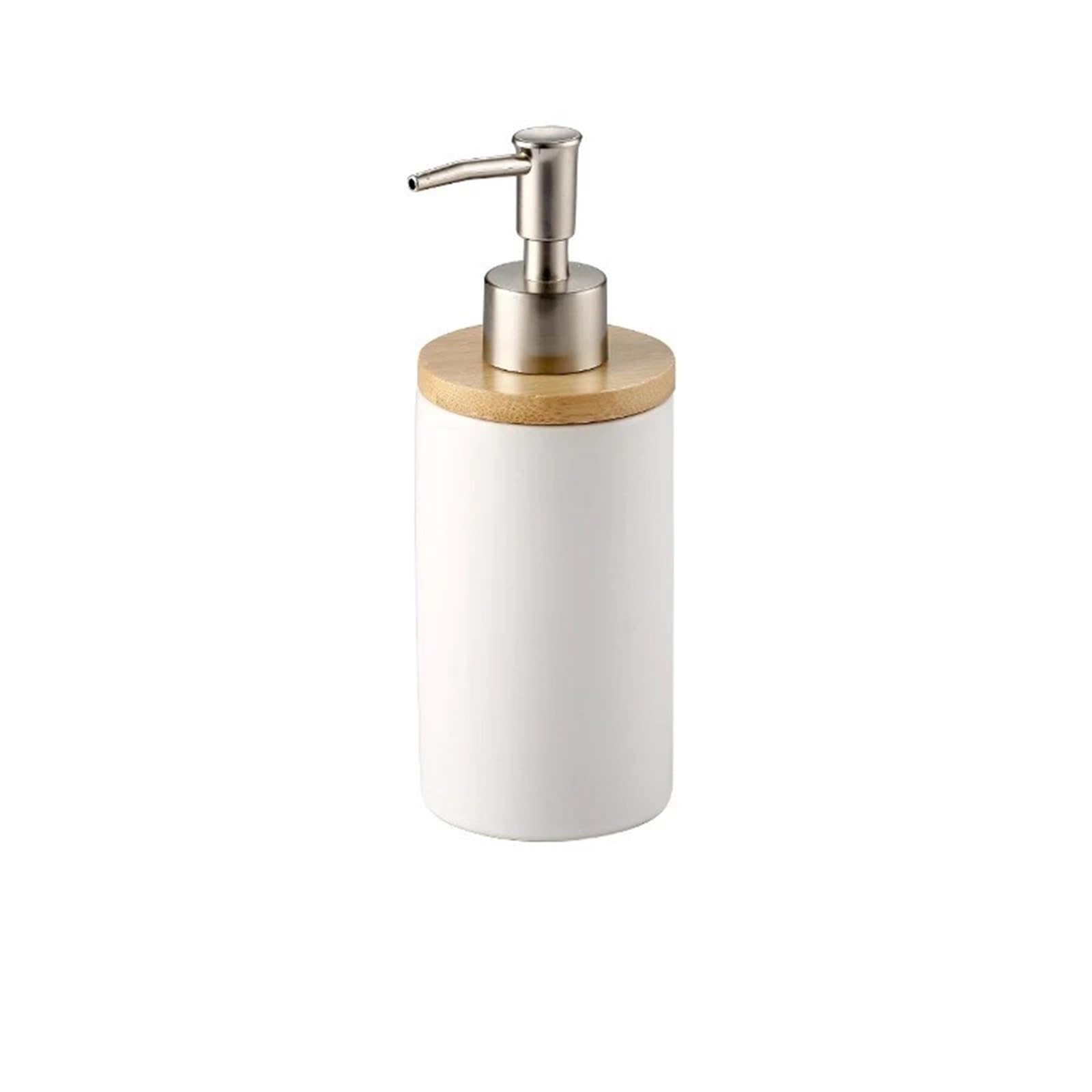 Soap Dispenser Bathroom Accessories Set Soap Dispenser Toothbrush Holder Tumbler Ceramic Household Product(1Bottle-white)