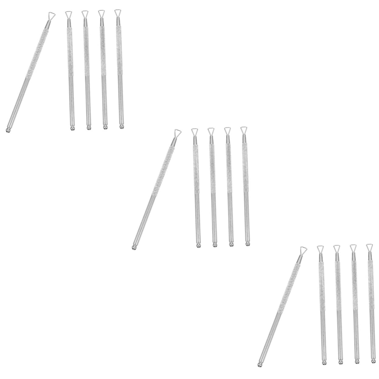 FRCOLOR 15pcs Stainless Steel Cuticle Trimmers and Ergonomic Nail Care Tools for Manicure and Pedicure for Home and Salon Use Comfortable to Hold Design