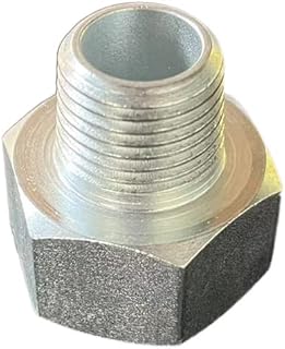 Ookoyae 2 Pack Carbon Steel Pipe Fitting Adapter Hex Reducer 1/2 NPT Male x 3/4 NPT Female NPT Threads Pipe Adapter, Hex Bushing Adapter Converter Adapter