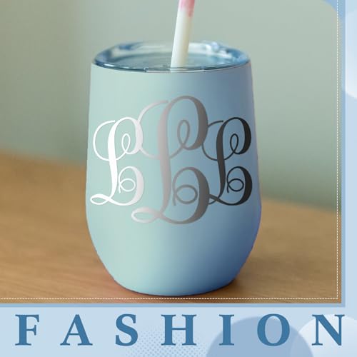 Image of Fullhawl 8 Sheets UV Dtf Cup Wrap Waterproof Split Initial Letters Stickers Custom Vinyl Lettering Alphabet Stickers Personalized Vinyl Name Decals for Tumbler Notebooks Cup Laptop DIY Crafts(Silver)