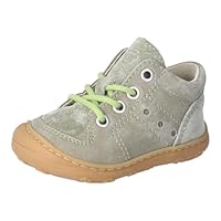 RICOSTA Jungen Stiefel REMY, Kinder Lauflernschuhe, Weite: Mittel, lose Einlage, Klettstiefel, Booties, eukalyptus (530), 24 EU
