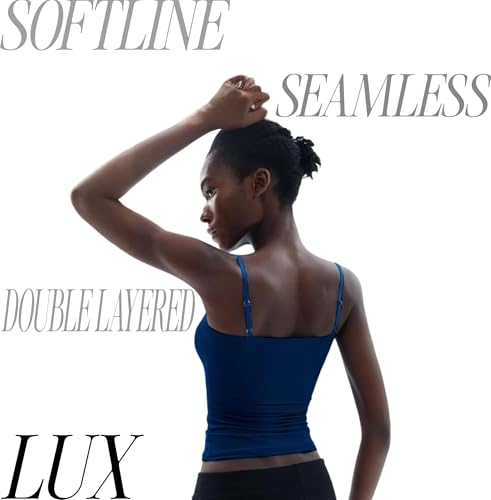 Image of SIGHTBOMB Softline Double Layer Premium Feather Touch Cuddle TEE Micro Fibre Spaghetti Tank Tops for Women