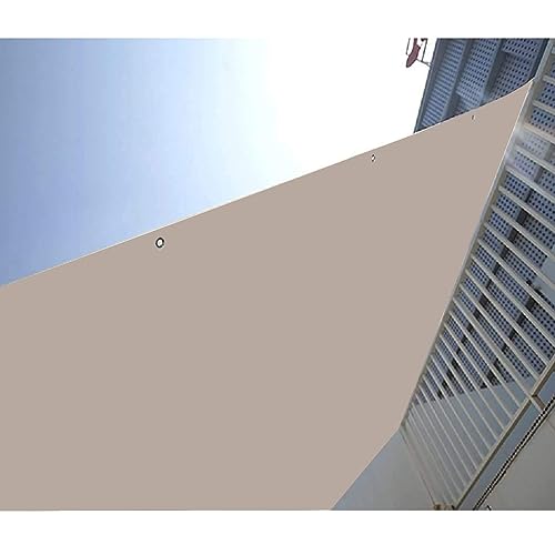 Cobertura De Sombra Externa Retangular Bege Pergolado Dossel Cantos E Bordas Reforçados 165 GSM Lona