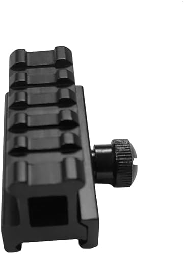 Miniatura 3 de TPO MT100-5D - Soporte elevador Picatinny de perfil bajo de 1 pulgada y 5 ranuras, montaje elevador de riel transparente para puntos rojos, visores,