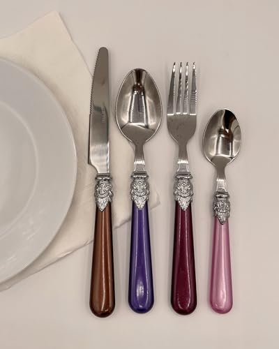 Image of Gypsy Color Gala Mix & Match Stainless Steel Flatware Collection, Set of 16