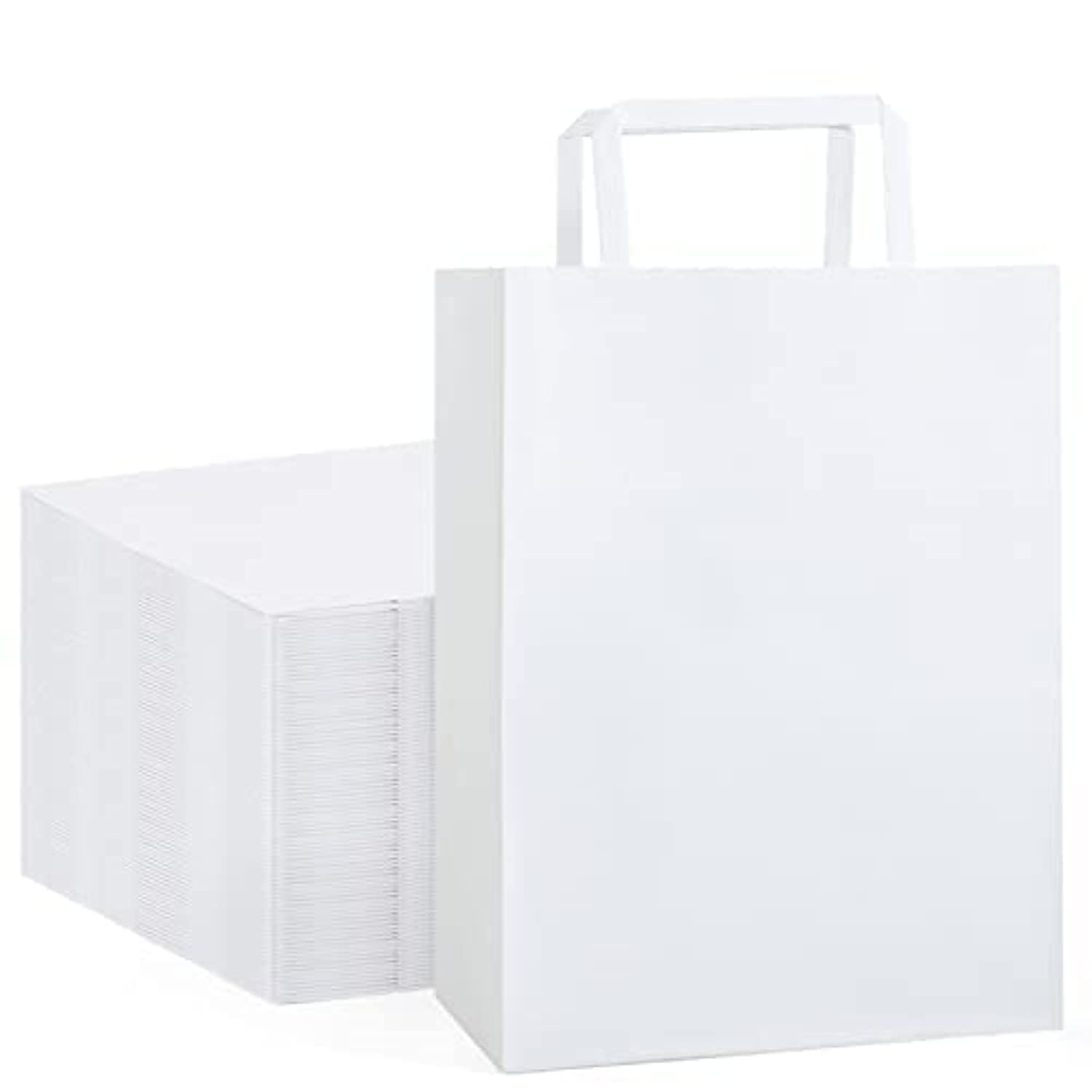 See full amazon price history chart for Paper Bags With Flat Handles Bulk White 10"X5"X13" 50 Pack Kraft Paper Bags Gift Bags Large Medium Grocery Shopping Bags for Small Business Party Retail Take Out Bags Recyclable Sturdy Heavy Duty Paper Bags With Flat Handles Bulk White 10"X5"X13" 50 Pack Kraft Paper Bags Gift Bags Large Medium Grocery Shopping Bags for Small Business Party Retail Take Out Bags Recyclable Sturdy Heavy Duty (B0B19SJQJT) Amazon Price History, Amazon Price Tracker