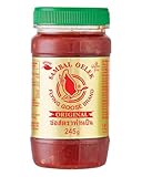 FLYING GOOSE Sambal Oelek, Feurig scharfe Paste aus roten Chilischote, zum Verfeinern von Wok-Gerichten, Reispfannen & Bratnudeln, 1 x 245g