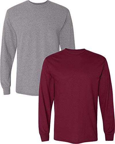 Image of Gildan Adult DryBlend Long Sleeve T-Shirt, Style G8400, 2-Pack
