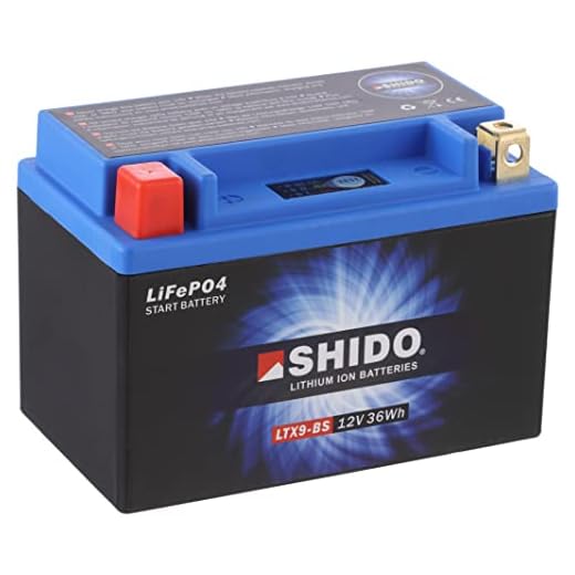 SHIDO LTX9-BS LION -S- Batería de ion de litio, color azul