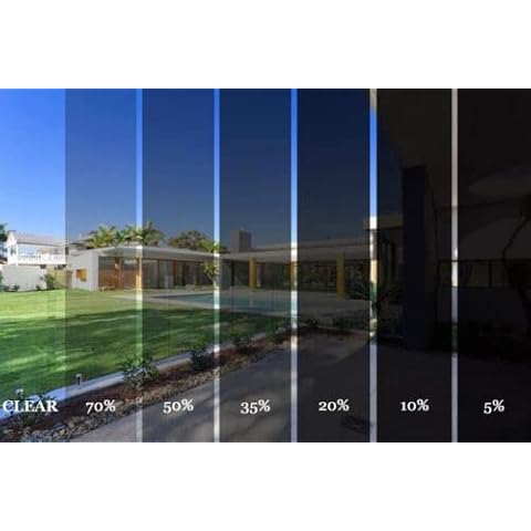 PSSC Window Film Professional Car Van Limo Tint Black Auto Tinting Scratch-Resistant 100cm x 6m 35% Medium Cover
