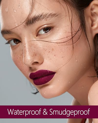 Image of MAKI YIKA Dark Purple Lipstick for Women Color Stay Long Lasting Lipsticks