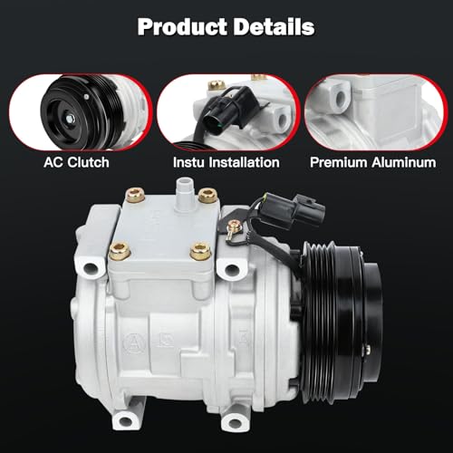 Image of Air Conditioning Compressor Fit for Toyota Tacoma T100 2.4L 2.7L 1994-2004