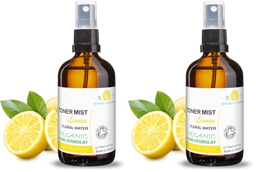 Agua Floral Puro de Limon Ecologico Hidrolato, 100 ml (Paquete de 2)