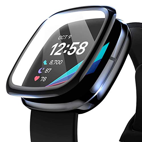 Helix Scratch Proof Full Coverage 5D Unbreakable Screen Protector Compatible for Fitbit Sense (Black) (B08WKGDPCK) Amazon Price History, Amazon Price Tracker