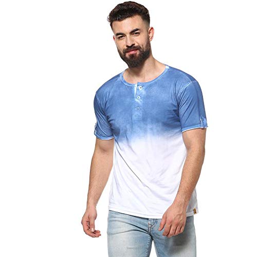 Image of CAHOOT Men's Colourblocked T-Shirt for Casual Wear | Crewneck | Long Sleeve | Pull On Closure | Cotton T-Shirt Crafted with Comfort Fit for Everyday Wear
