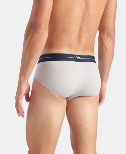Image of Jockey NY15 Men Super Combed Cotton Elastane Stretch Solid Brief with Ultrasoft Waistband (Pack of 2)