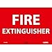 Global Industrial Fire Extinguisher Sign, 10x14, Pressure Sensitive Vinyl