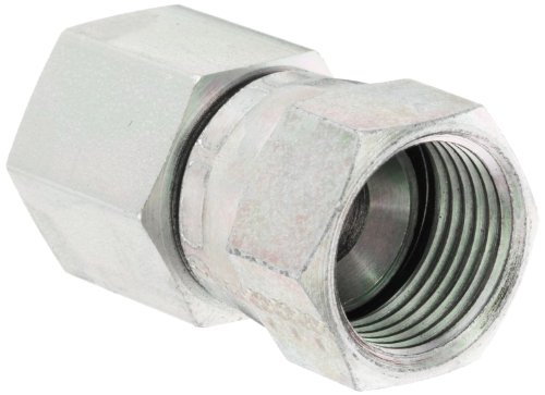 Eaton Aeroquip 2242-8-10S Female 37 Degree JIC Swivel to Female Pipe, JIC 37 Degree & NPT End Types, Carbon Steel, 1/2 NPT(f) x 5/8 JIC(f) End Size, 5/8