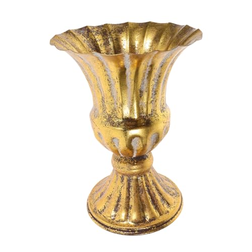 Cabilock Vintage Carved Vase Outdoor Garden Planter Decorative Porch Flower Pot