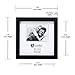 Malden International Designs Black Concept Wood Picture Frame, 5x5, Black