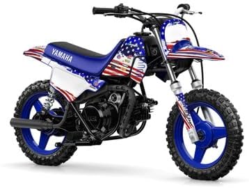 1990-2025 PW 50 Merica USA Senge Graphics Complete Kit with Rider I.D. Compatible with Yamaha