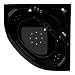Produktbild Whirlpool Villa Carlotta schwarz 2 Personen 1530x1530 Eckbadewanne Eckwhirlpool black Heizung Ozon LED Rückspülung