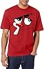 tiorhooe Red T Shirt Men Funky Comedy Face Shirts Mens Funny Graphic Crewneck Short Sleeve Tops (Red3,M) #1