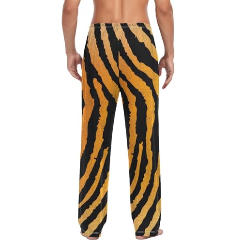 Tiger Animal Print Pajama Pants for Men Funny, Mens Cartoon Sleep Lounge Pants Pajama Bottoms Medium3