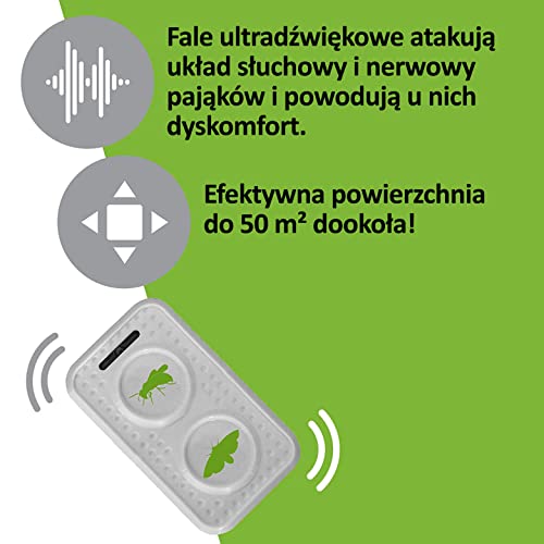 ISOTRONIC Odstraszacz os i moli – Naturalna ochrona ultradźwiękowa – Zmienny sygnał częstotliwości – Zasięg do 50 m² – Skuteczny i bezpieczny (1 opakowanie)