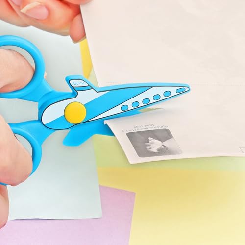 Asdirne Kinderschere, Sicherheitsschere für Vorschule, Kleinkinder, Kunst und Handwerk, sichere Schere, 2 Stück