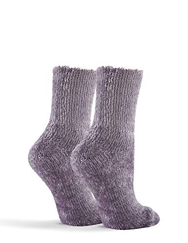 HUE Women's Warm & Toasty faux furry Sock, Lilla, One Size2