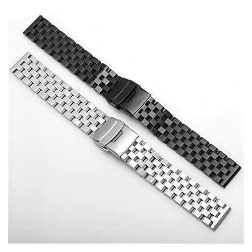 Bracelet de montre en acier massif interchangeable et résistant à l'eau - 6