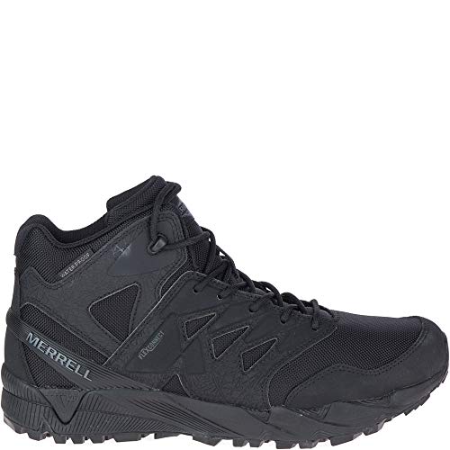 Merrell Unisex Work Agility Peak Mid Tactical Waterproof Shoes, Black, 5