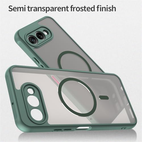 Image of Compatible with T-Mobile Revvl 8 Case Cover,Compatible with MagSafe,Anti-Fall,Compatible with T-Mobile T Phone 3 5G Cell Protective Phone Case Green