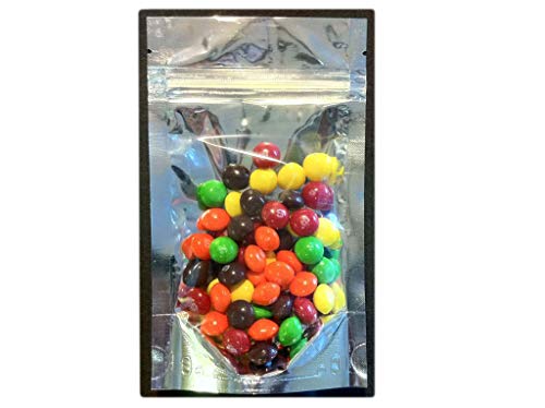 500 Stück 12,7 x 20,3 cm Stand-up-Gefrierbeutel, 4 mm N-SUP-B, 12,7 bis 473,6 ml, transparent silber Cover