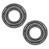 iplusmile 2 Piezas Rodamientos de medidor ver accesorios rockeros accesorios para relojes de cuerda rodillos de rodamiento de bolas rodamientos de reemplazo acero Silver