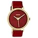 Produktbild Oozoo Damenuhr mit Lederband 42 MM Colours of Oozoo Ginkgoblatt Zifferblatt Unicolor Rot C10393