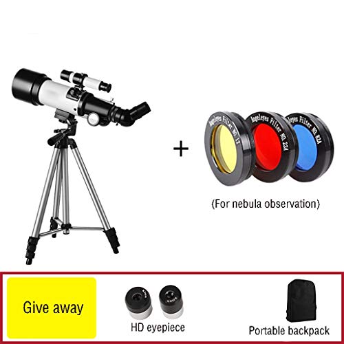 Telescopio refractor portátil calibre 50-100mm para principiantes miniatura 2
