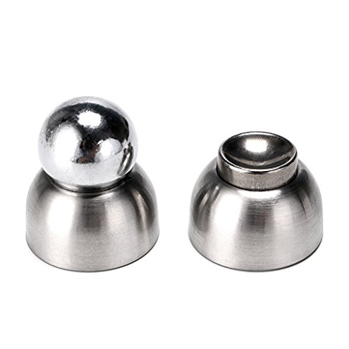 Sumnacon Powerful Magnetic Doorstop - 2 Pcs Stainless Steel Mini Door Stopper, Heavy Duty Magnetism Door Holder For Bedroom Bathroom Kitchen Home Office #TOP5