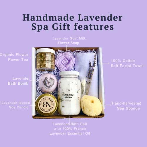Beets And Apples Lavender Spa Gift Set Natural Lavender Spa Basket For Birthday thumb #1