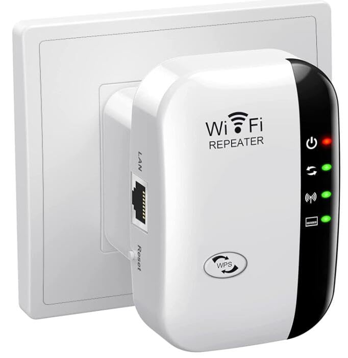 WIFI Wireless LAN Repeater/Access Point, 2.4 GHz, Supports 300 Mbps, Wi-Fi Range Extender, Long Distance, Signal Enhancement, Strong, Stable Communication, WPS Function, Direct Plug in Outlet
