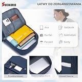 SUCIKORIO 40x30x10cm Lufthansa British Airways Plecak Podróżny Bagaż Podręczny Samolot, Wodoodporny Plecak Podróżny Oxford Z Przegrodą Na Laptopa 14 Cali Plecaki Szkolny Dla Kobiet, Mężczyzn, Podróży