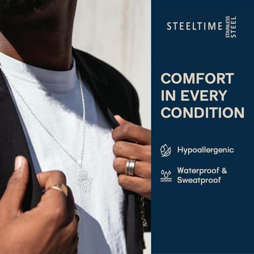 Basketball Necklace - 18K Plated Basketball Chain with Hoop for Men, Women, Teens - Gold, Silver & Black Color Options - Stainless Steel Sports Pendant with Simulated Diamond CZ Stones2